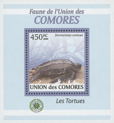 Turtles Dermochelys Coriacea Mini Sov. Sheet MNH