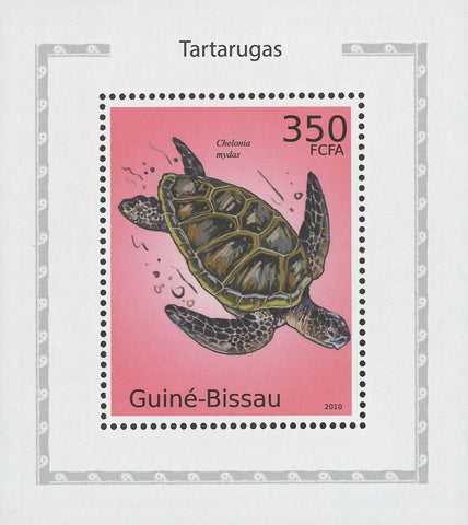 Turtles Chelonia Mydas Mini Sov. Sheet MNH