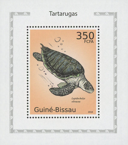 Turtles Lepidochelys Olivacea Mini Sov. Sheet MNH