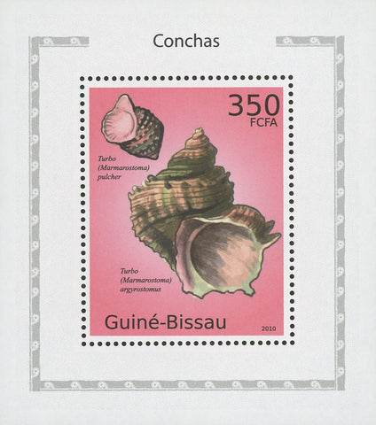 Seashells Turbo Ocean Mini Sov. Sheet MNH