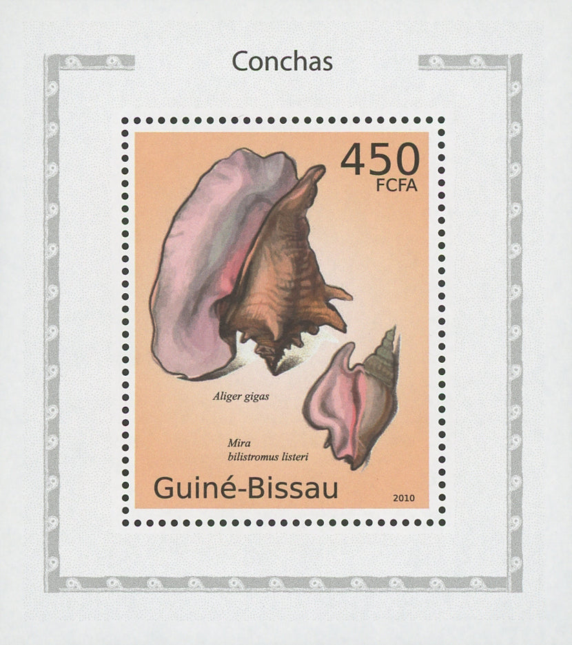 Seashells Aliger Gigas Mini Sov. Sheet MNH
