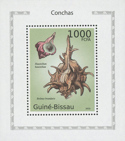 Seashells Bolinus Brandaris Mini Sov. Sheet MNH