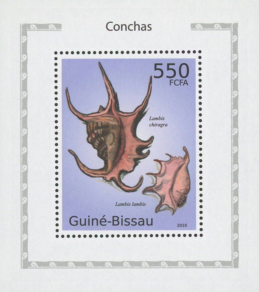 Seashells Lambis Lambis Mini Sov. Sheet MNH