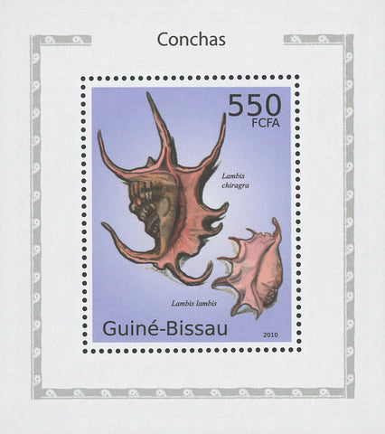 Seashells Lambis Lambis Mini Sov. Sheet MNH