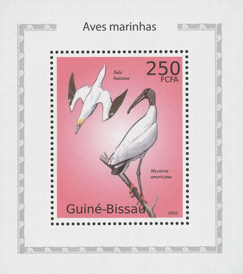 Sea Birds Sula Bassana Mini Sov. Sheet MNH