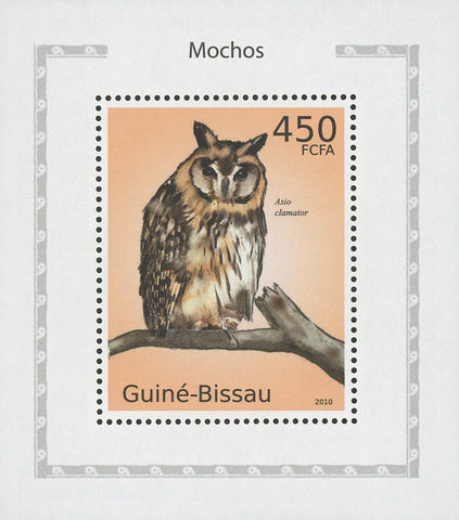 Owls Asio Clamator Birds Mini Sov. Sheet MNH
