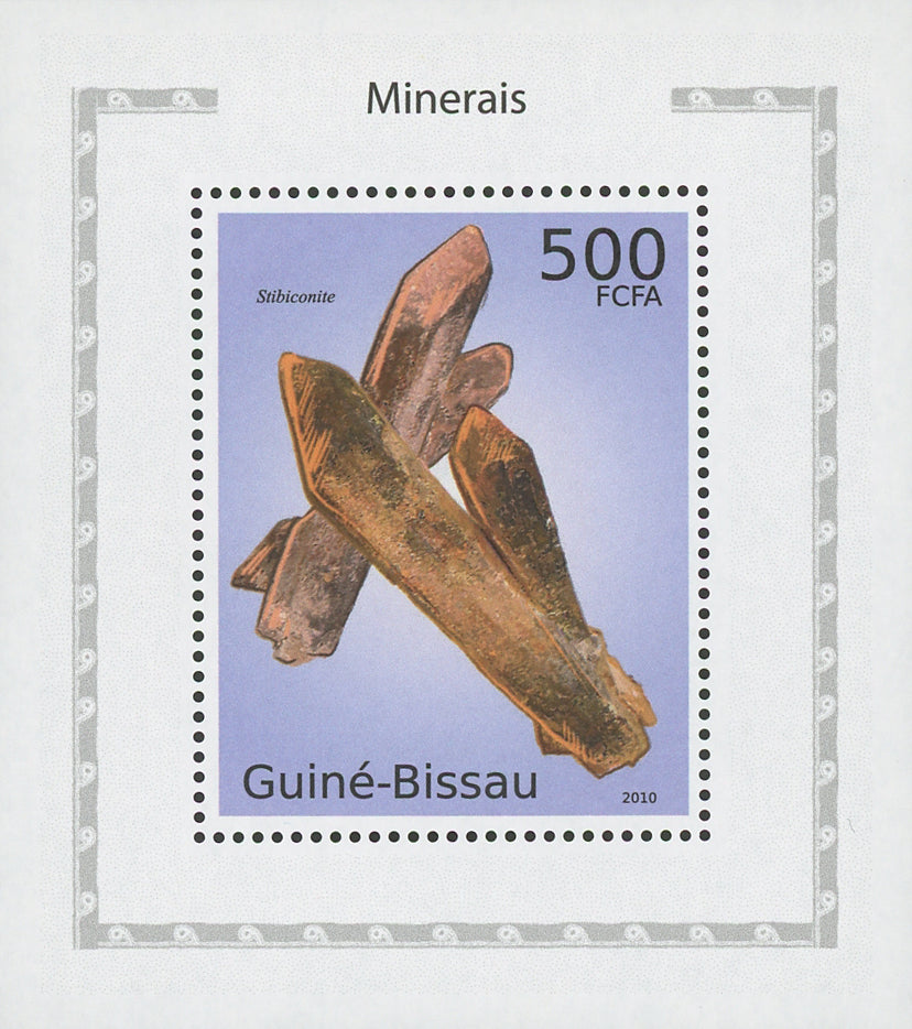 Minerals Stibiconite Mini Sov. Sheet MNH
