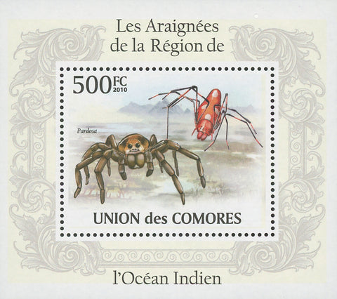 Spiders Pardosa Mini Sov. Sheet MNH