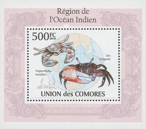 Indian Ocean Uca Tetragonon Mini Sov. Sheet MNH