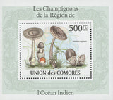 Indian Ocean Mushrooms Amanita Vaginata Mini Sov. Sheet MNH