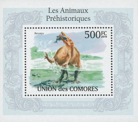 Prehistoric Animals Baryonyx Mini Sov. Sheet MNH