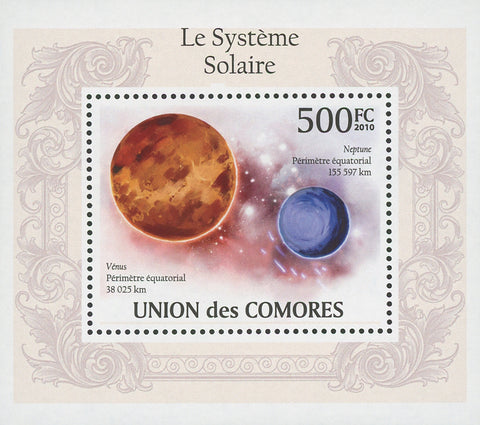 Solar System Neptune Venus Planets Mini Sov. Sheet MNH