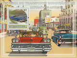 Mozambique Rail Transportation History Antique Cars Souvenir Sheet MNH