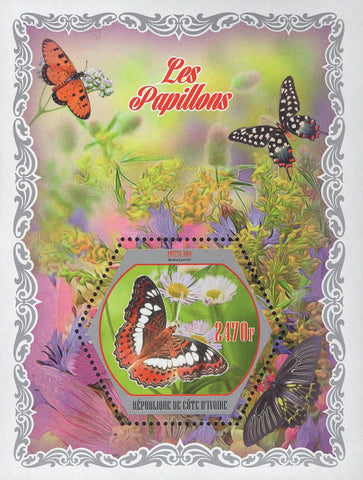 Butterflies Flowers Plants Souvenir Sheet Mint NH