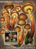 African Nature Mushroom Fungi Flowers Souvenir Sheet Mint NH