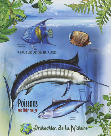 Fish Coral Marine Fauna Souvenir Sheet Mint NH