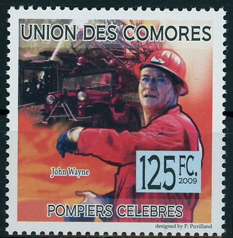 Famous Firefighter Fireman John Wayne Individual Stamp Mint NH