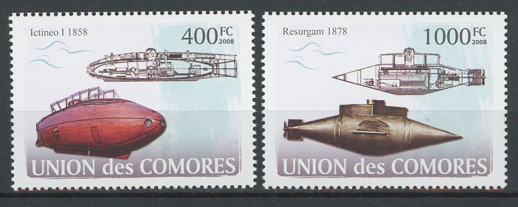 Submarine Transportation Ocean Marine Serie Set Mint NH