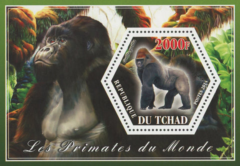 Gorilla Gorilla Tree Nature Primate Souvenir Sheet Mint NH