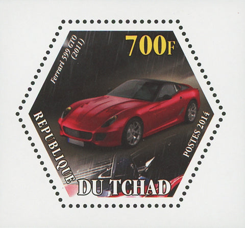 Ferrari Car Transportation Luxury 599 GTO Mini Souvenir Sheet Mint NH