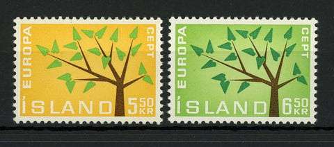 Iceland Europe Tree Nature Serie Set of 2 Stamp Mint NH