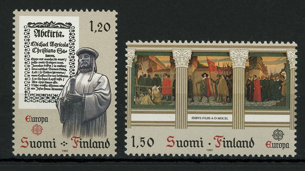 Finland Art Painting Europe Serie Set of 2 Stamp Mint NH