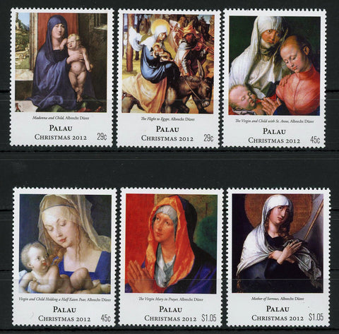 Albrecht Dürer Christmas 2012 Art Painting Serie Set of 6 Stamps MNH