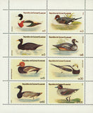 Ducks Bird Pintail Teal Scalp Surf Scoter Souvenir Sheet of 8 Stamps MNH