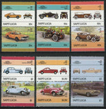 Rolls Royce Buick Chrysler AMC Serie Set of 6 Blocks of 2 Stamps MNH