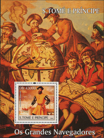 Famous Navigator Stamp Ocean Ship Boat Souvenir Sheet MNH