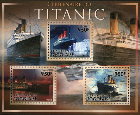 Titanic Stamp Cruise Transportation Historical Events Souvenir Sheet Mint NH