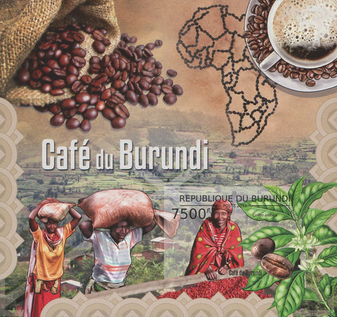 Coffee Grains Imperforated Souvenir Sheet Mint NH MNH