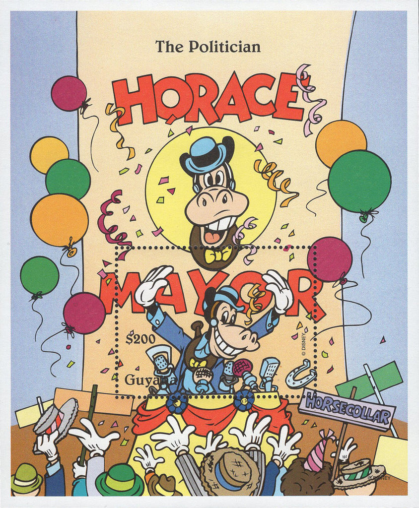 Guyana Disney Horace The Politician Souvenir Sheet Mint NH