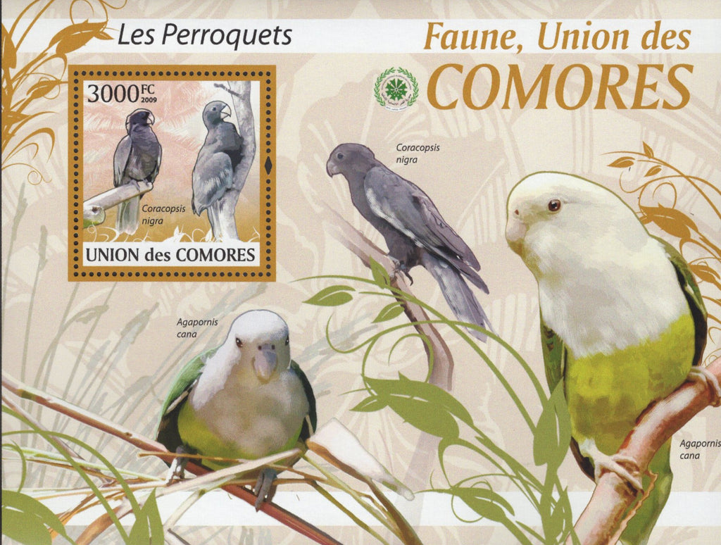 Birds Stamp Fauna Parrots Psittacines Souvenir Sheet Mint NH