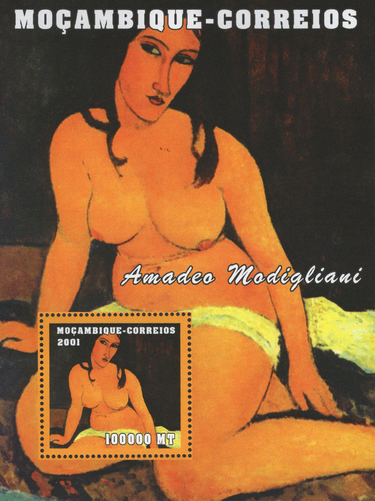 Famous Painter Amadeo Modigliani Art Souvenir Sheet MNH