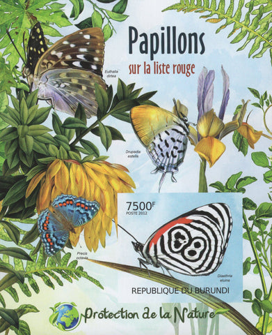 Butterflies Trees Plants Fauna Imperforated Sheet MInt NH