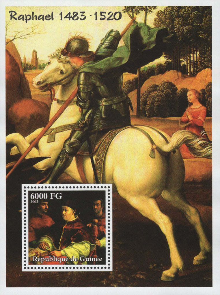 Raphael Horse Knight Paint 2002 Souvenir Sheet MNH