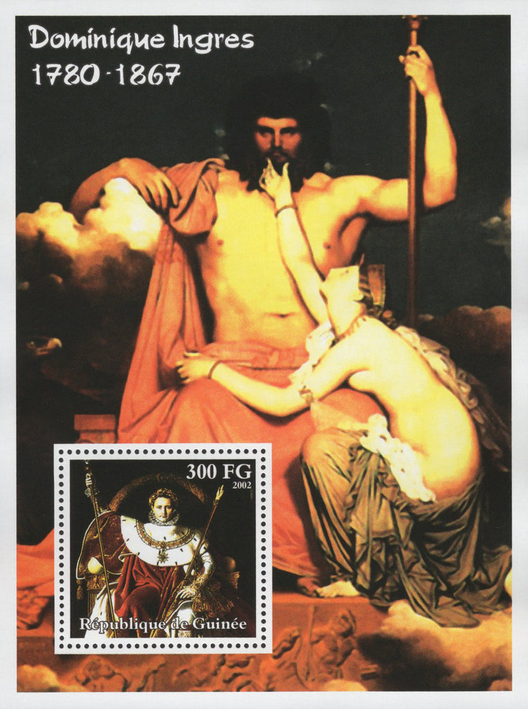 Famous Painter Dominique Ingres Napoleon Jupiter Sov. Sheet MNH