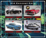 Old Concept Car Souvenir Sheet of 4 Stamps Mint NH