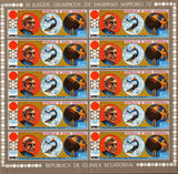 Olympic Winter Games Sport Sv. Sheet 10 Stamp 1972 MNH