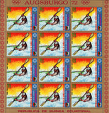 Olympic Games Rowing Sport Sov. Sheet of 12 Stamps Mint NH