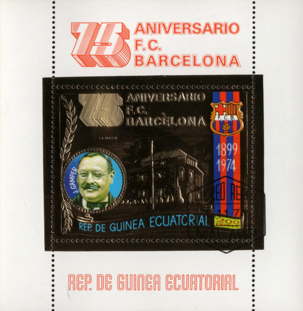 F. C. Barcelona 75 Anniversary J. Camper Sport Soccer Champion S/S