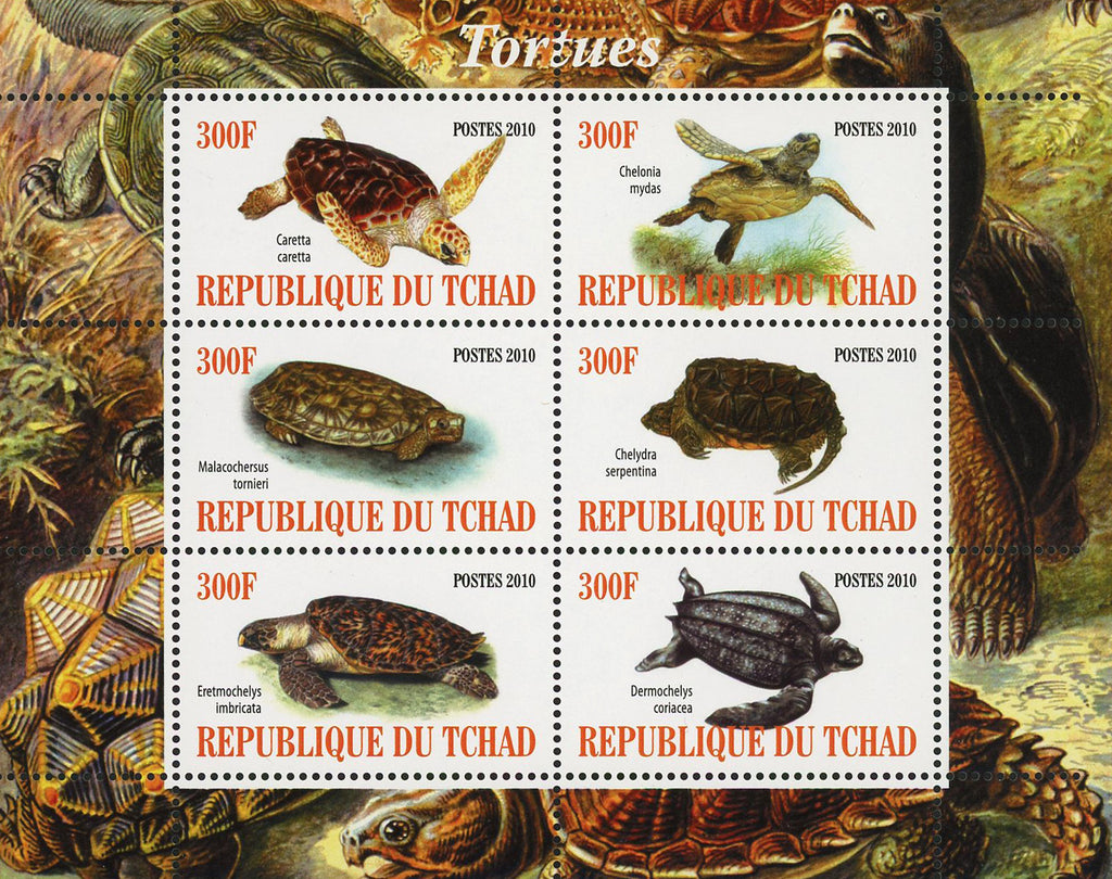 Turtle Marine Fauna Ocean Life Souvenir Sheet of 6 Stamps Mint NH