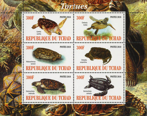 Turtle Marine Fauna Ocean Life Souvenir Sheet of 6 Stamps Mint NH