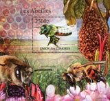 Bee Insect Apis Mellifera Scutellata Souvenir  Sheet Mint NH