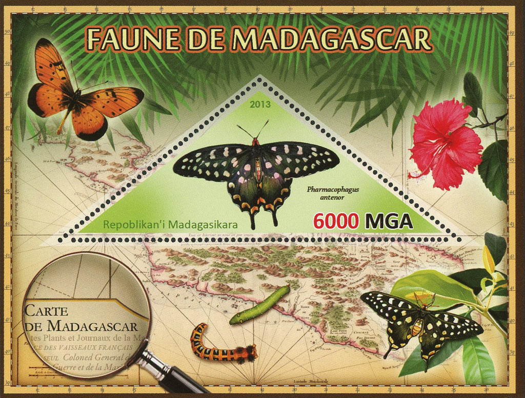 Fauna Wild Animal Pharmacophagus Antenor Souvenir Sheet Mint NH