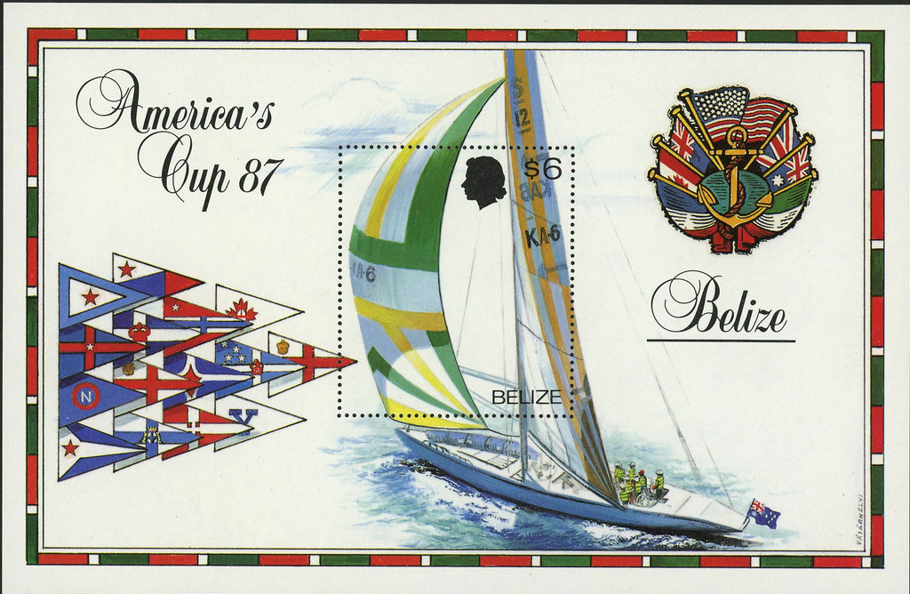 Sailing Ship Cup Sport Sea Ocean Sov. Sheet MNH