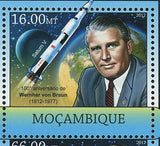 Wernher von Braun Stamp John F. Kennedy Walt Disney S/S MNH #5937-5942