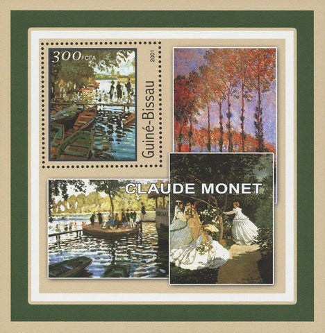 Claude Monet Stamp Famous Art Painter Painting Souvenir Sheet Mint NH