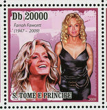 Famous Actress Stamp Farrah Fawcett American Actress S/S MNH #4288-4292